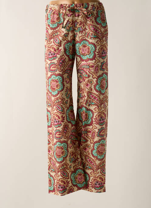 Pantalon droit beige TENDANCE UNIQUE pour femme