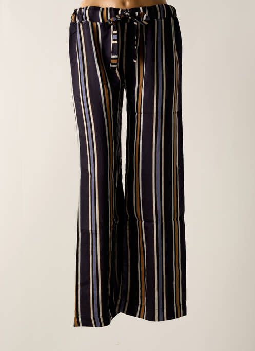 Pantalon droit bleu TENDANCE UNIQUE pour femme