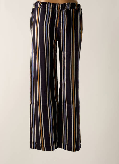 Pantalon droit bleu TENDANCE UNIQUE pour femme