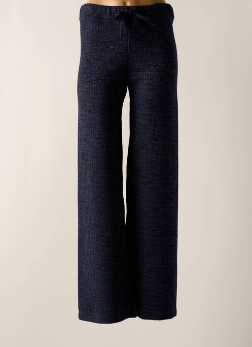 Pantalon droit bleu TENDANCE UNIQUE pour femme