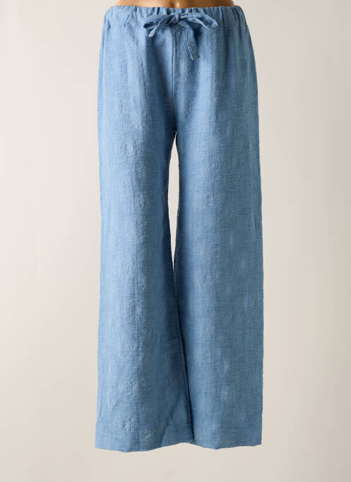 Pantalon droit bleu TENDANCE UNIQUE pour femme