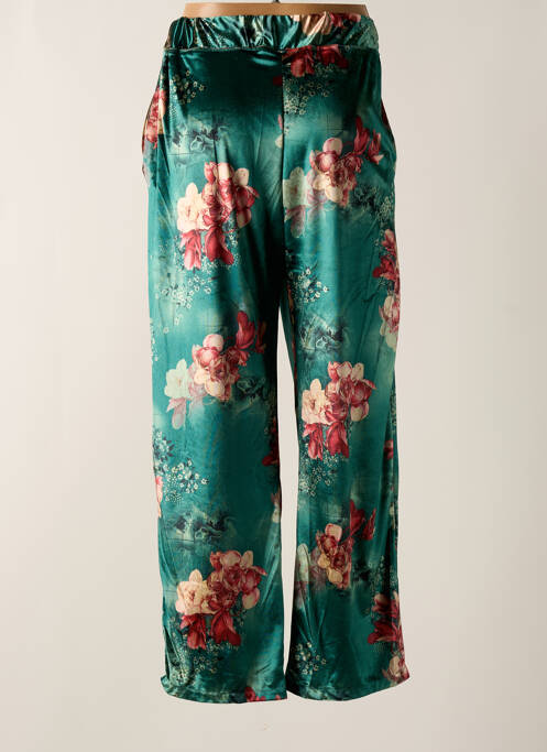 Pantalon droit bleu TENDANCE UNIQUE pour femme