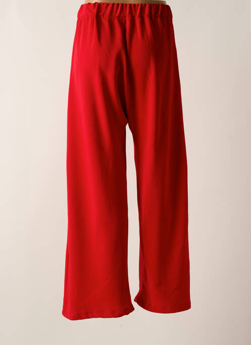 Pantalon large rouge TENDANCE UNIQUE pour femme