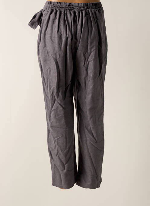 Pantalon slim gris TENDANCE UNIQUE pour femme