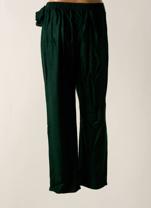 Pantalon slim vert TENDANCE UNIQUE pour femme
