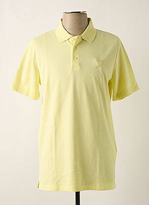 Polo stretch manches courtes jaune KARL LAGERFELD homme