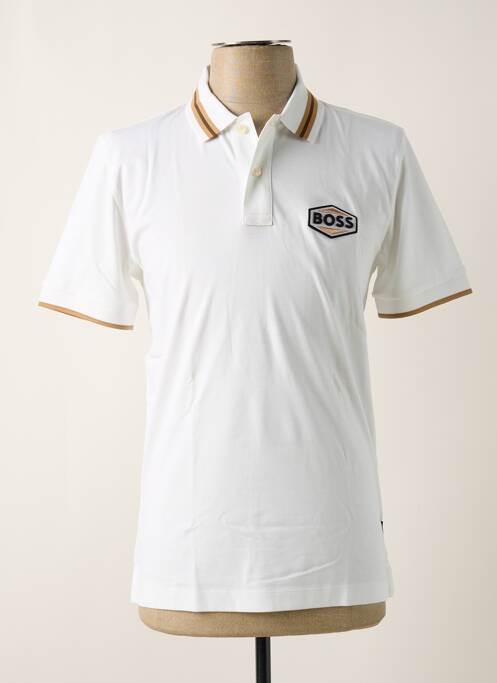 Polo blanc HUGO BOSS pour homme