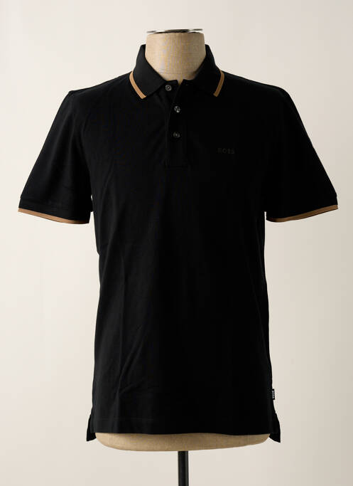 Polo noir HUGO BOSS pour homme