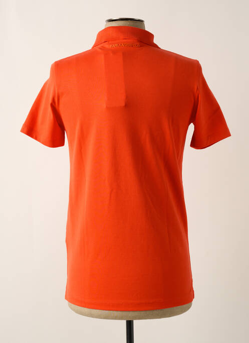 Polo orange KARL LAGERFELD pour homme