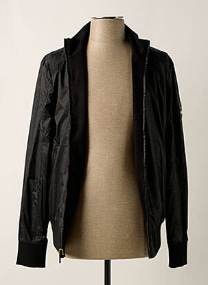 Veste casual resserrée sur le bas noir HUGO BOSS homme