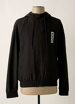 Coupe-vent manches longues a capuche noir HUGO BOSS femme
