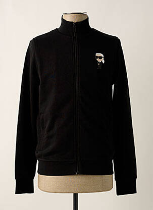 Veste casual coupe droite noir KARL LAGERFELD homme