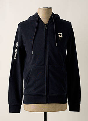Veste casual resserrée sur le bas bleu KARL LAGERFELD homme