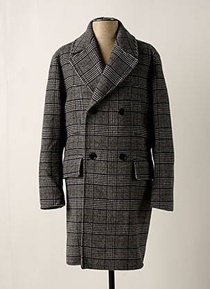 Manteau Long Hugo Boss Noir - Mohair & Laine, Taille 46, Coupe Regular, Pardessus élégant