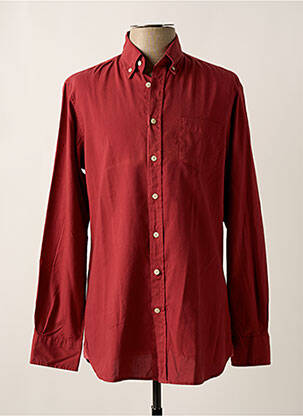 Chemise manches longues manches longues rouge HACKETT homme