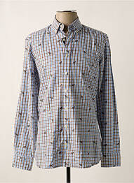 Chemise manches longues manches longues bleu HACKETT homme