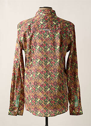 Chemise manches longues manches longues marron NUMEROLOGIE homme