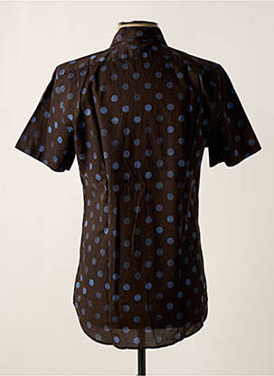 Chemise manches courtes coupe droite marron PAUL SMITH homme