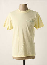 T-shirt broderie manches courtes jaune MAISON LABICHE homme