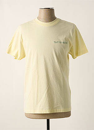 T-shirt coupe droite manches courtes jaune MAISON LABICHE homme