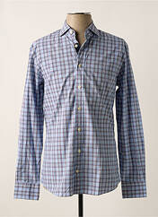 Chemise manches longues bleu HACKETT pour homme seconde vue