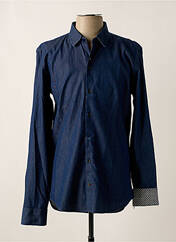 Chemise manches longues bleu NUMEROLOGIE pour homme seconde vue