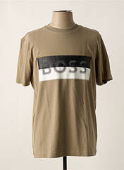 T-shirt beige HUGO BOSS pour homme seconde vue