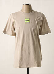 T-shirt beige HUGO BOSS pour homme seconde vue