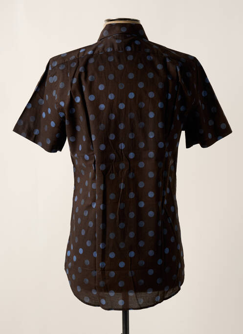 Chemise manches courtes coupe droite marron PAUL SMITH homme