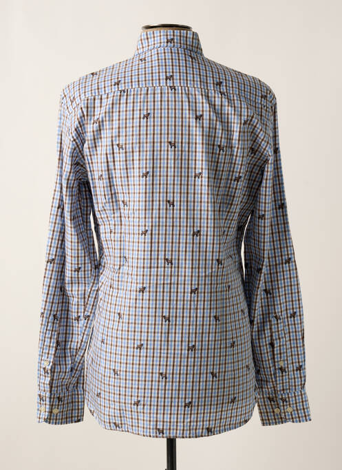 Chemise manches longues bleu HACKETT pour homme