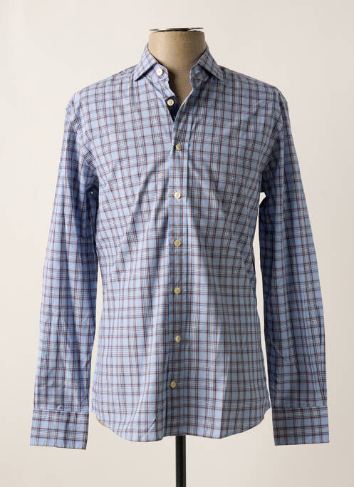 Chemise manches longues bleu HACKETT pour homme