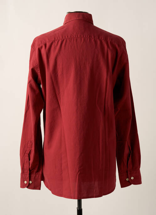 Chemise manches longues rouge HACKETT pour homme