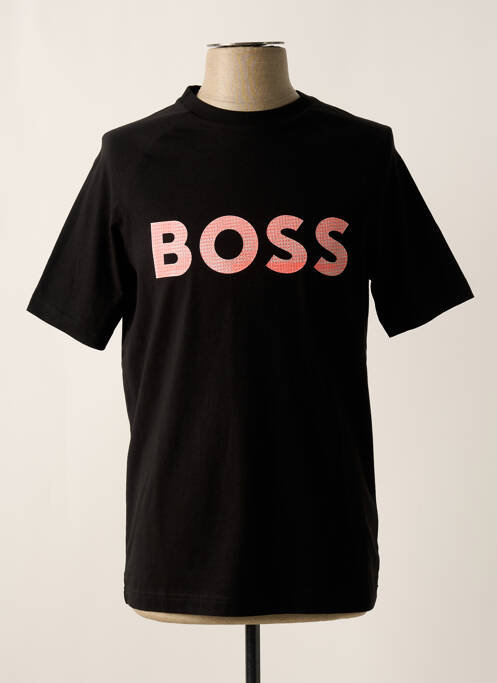 T-shirt noir HUGO BOSS pour homme