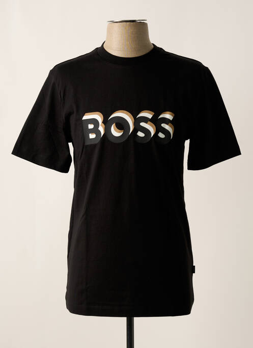 T-shirt noir HUGO BOSS pour homme