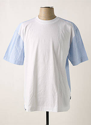 T-shirt stretch manches courtes bleu HUGO BOSS homme