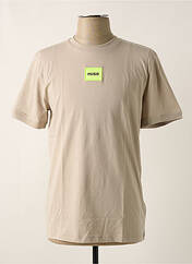 T-shirt beige HUGO BOSS pour homme seconde vue