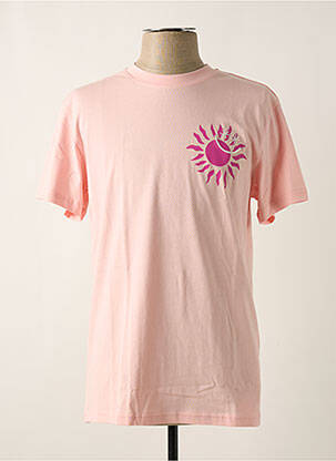 T-shirt rose MANUEL RITZ pour homme