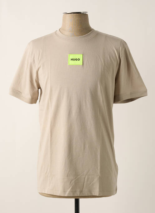 T-shirt beige HUGO BOSS pour homme