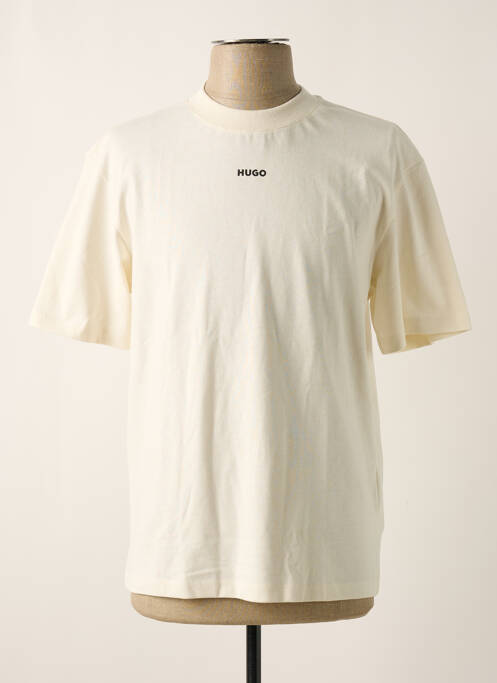 T-shirt beige HUGO BOSS pour homme