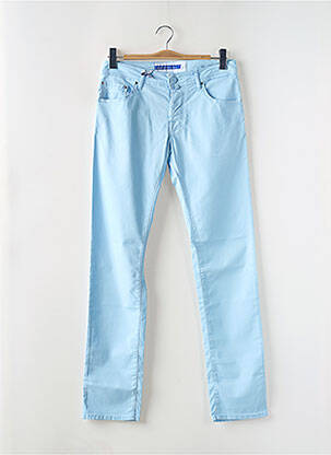 Pantalon slim stretch taille normale bleu JACOB COHEN homme