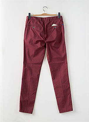 Pantalon chino poches taille normale rouge MANUEL RITZ homme