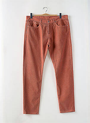Pantalon slim fermeture zippée sous rabat boutonné taille normale orange KENZO homme