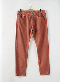 Pantalon slim fermeture zippée sous rabat boutonné taille normale orange KENZO homme