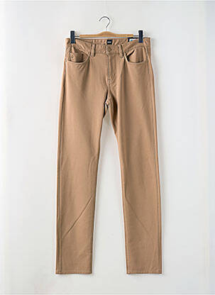 Pantalon slim stretch taille normale beige HUGO BOSS homme