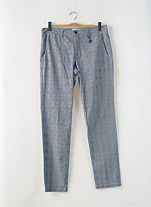 Pantalon chino tissage chiné taille normale gris MANUEL RITZ homme