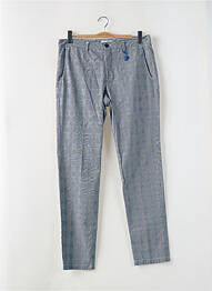 Pantalon chino tissage chiné taille normale gris MANUEL RITZ homme
