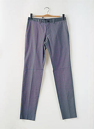 Pantalon slim fermeture zippée sous rabat boutonné taille normale gris HUGO BOSS homme