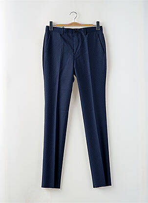 Pantalon slim fermeture zippée sous rabat avec crochet taille normale bleu PAUL SMITH homme