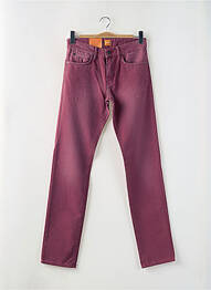 Pantalon slim fermeture zippée sous rabat boutonné taille normale rouge HUGO BOSS homme