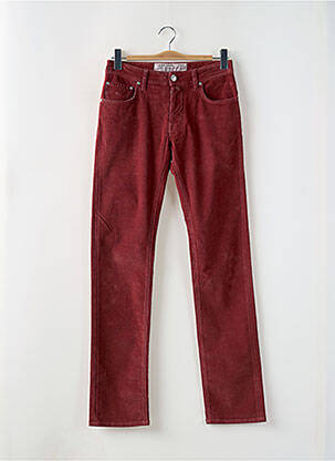 Pantalon slim tissage velours taille normale rouge JACOB COHEN homme